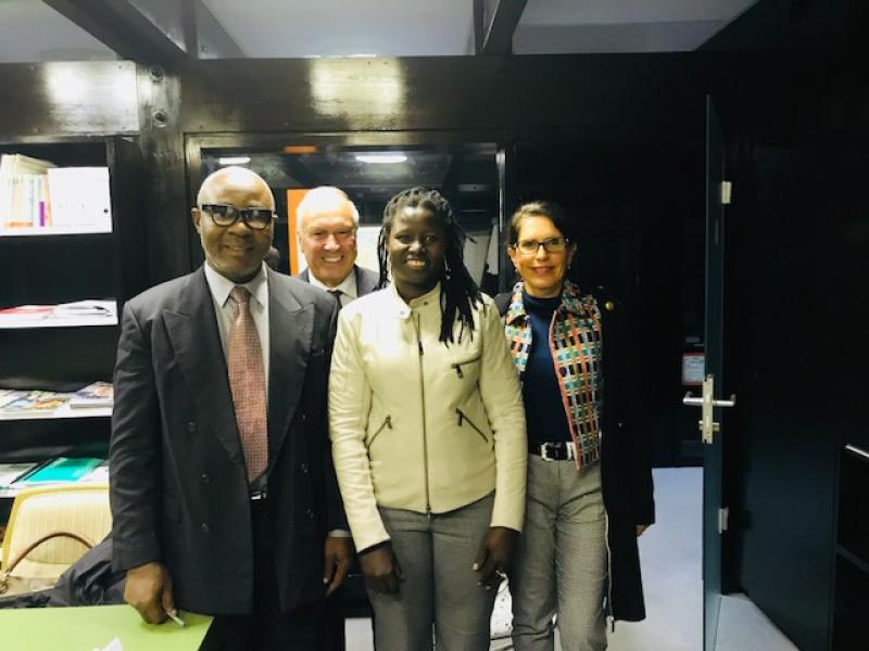 Prof. Uche C. Amalu, UniversitÃ¤t Calabar, Nigeria, Fachbereich Agrarwissenschaft mit Dieter Wulkow, Emily Verbeke, Kenia und Bettina Wulkow